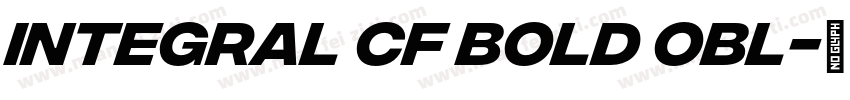 Integral CF Bold Obl字体转换